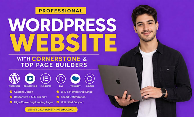 build a modern wordpress website using cornerstone elementor or wpbakery