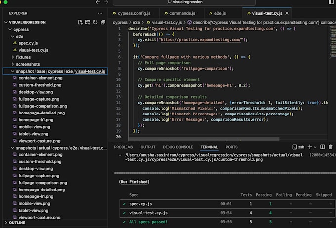 create QA automation tests using cypress or playwright