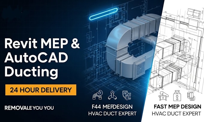 Führen sie revit mep und autocad mep-kanäle innerhalb von 24 stunden durch