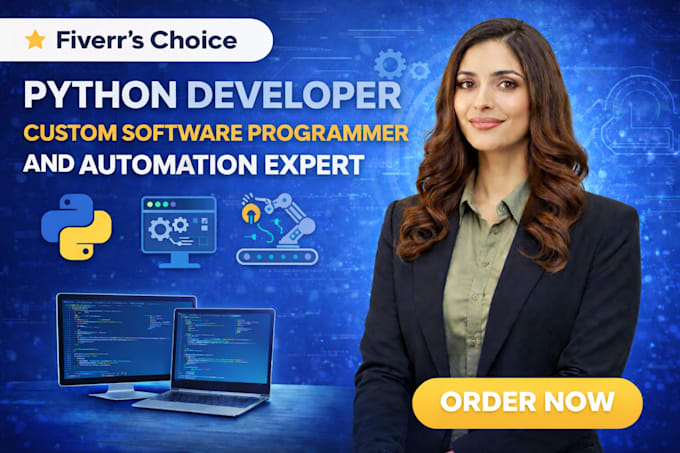 be your python developer custom software programmer and automation expert