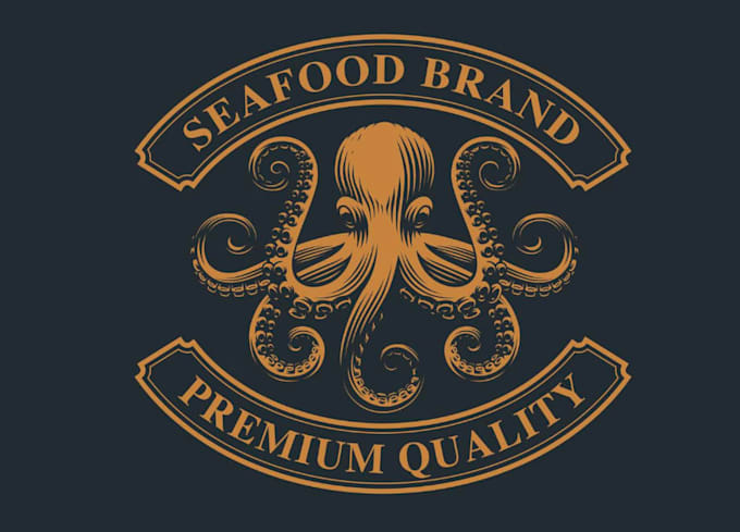 draw amazing octopus logo design with tshirt design