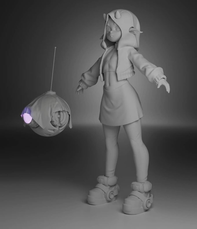 model custom 3d character