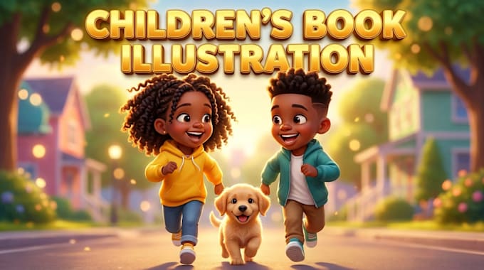 design children book illustrations, ai children book