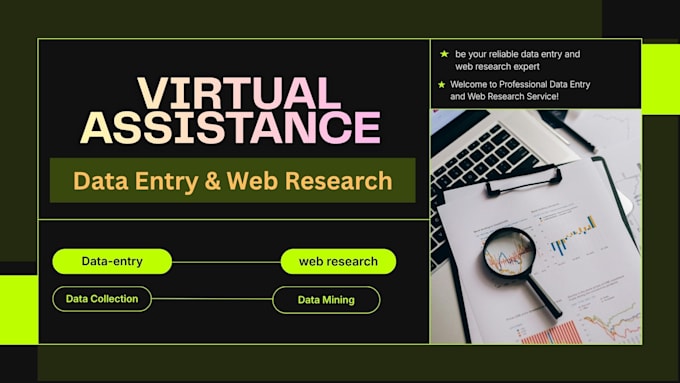be your reliable data entry and web research expert