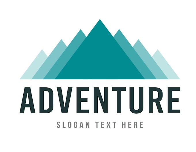 custom outdoor, mountain, and exploration logo design