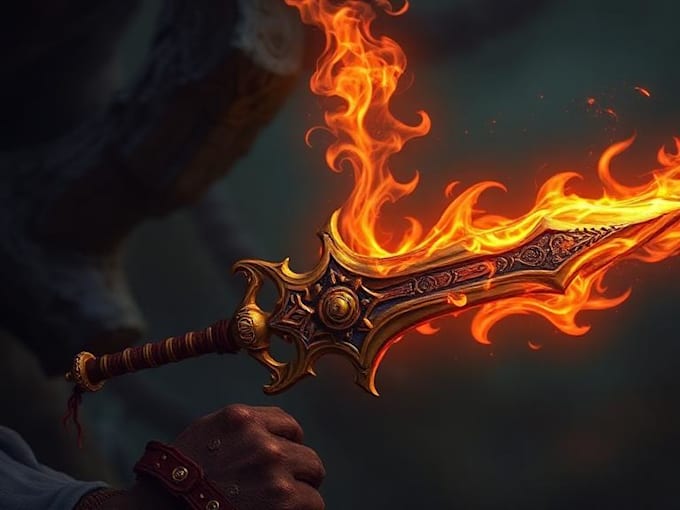 draw custom dnd weapons, magic items, and fantasy equipment