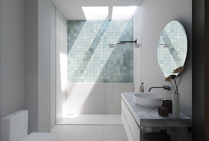 design and render your bathroom
