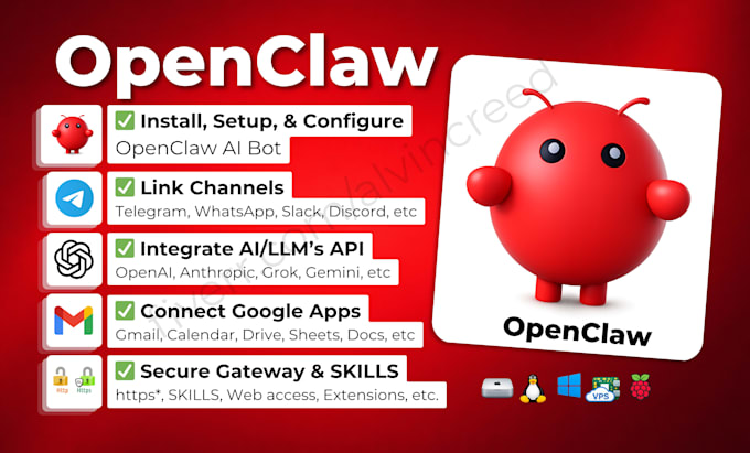 install, setup, configure or fix openclaw ai agent