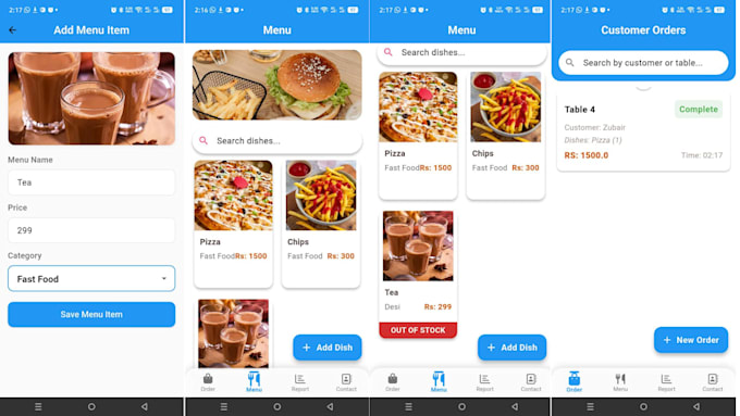 develop a flutter mobile app for android and ios