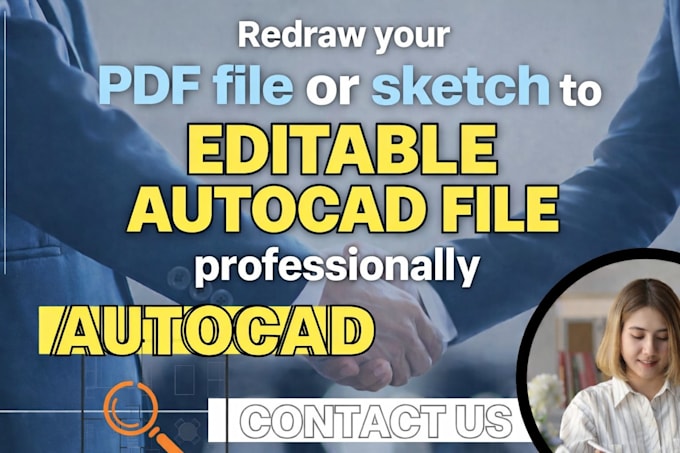 Redraw your pdf file or sketch to editable autocad file professionally ...