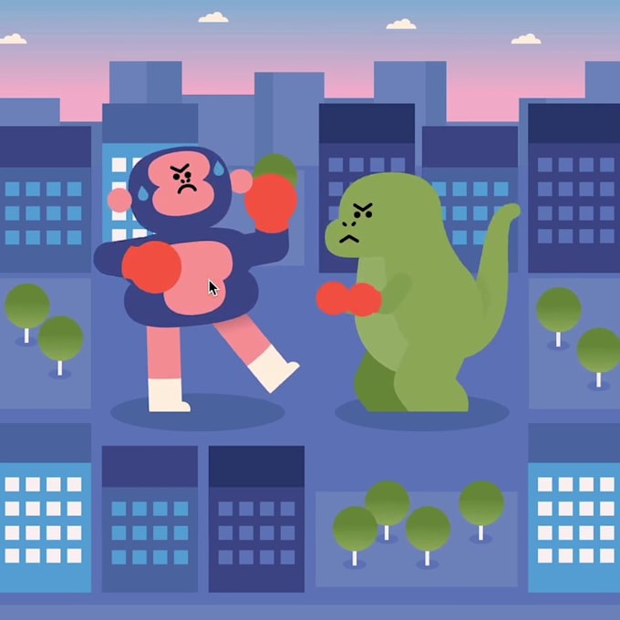 create mobile and website animation in rive, json, gif, svg