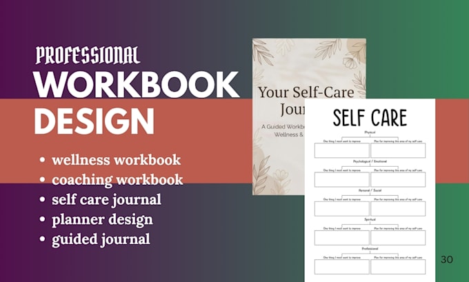 create wellness workbook,mental health workbook format coaching workbook design