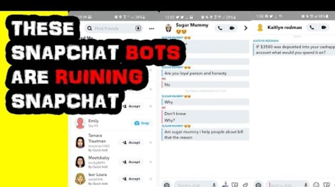snapchat banning, mass report snapchat, snapchat auto reply bot, snapchat bot