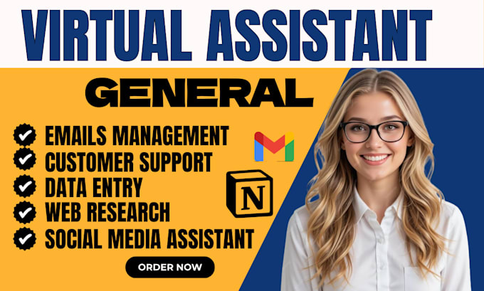 be your virtual assistant for email management, data entry, calendar scheduling