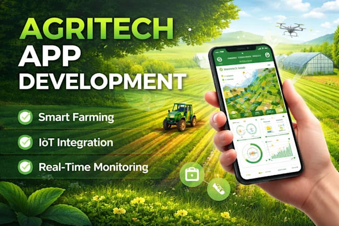 build agritech mobile app, smart farming system, iot agriculture solution