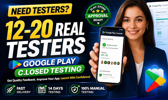 Fornire da 12 a 20 tester per il testing chiuso su google play console ...