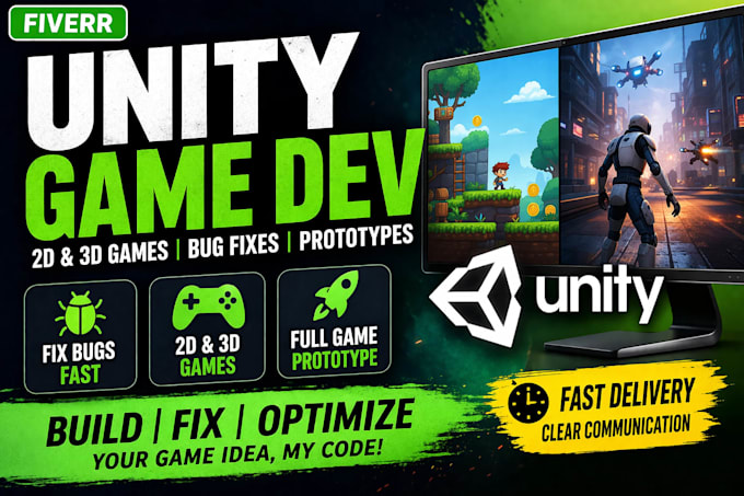 Your unity game prototype or fix any unity bugs quickly by Celesticarts ...