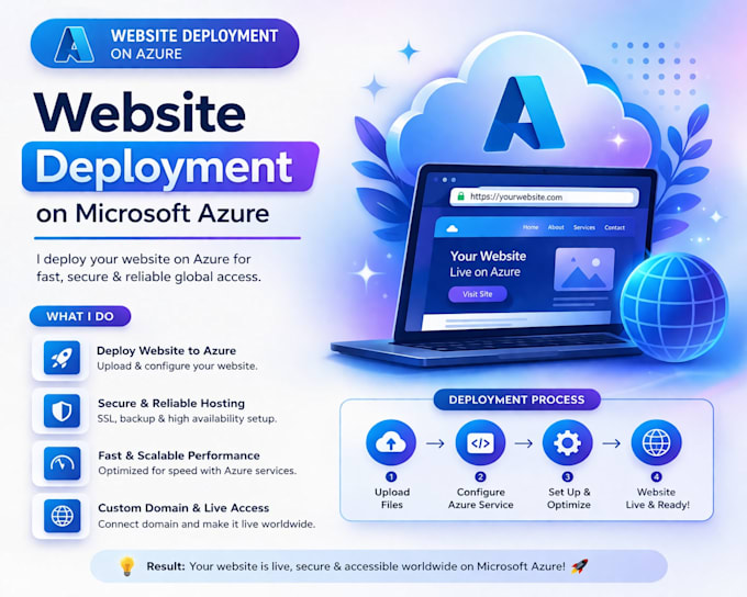deploy your website on microsoft azure with domain and SSL