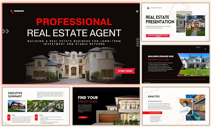 design real estate presentation powerpoint presentation redesign pitch deck