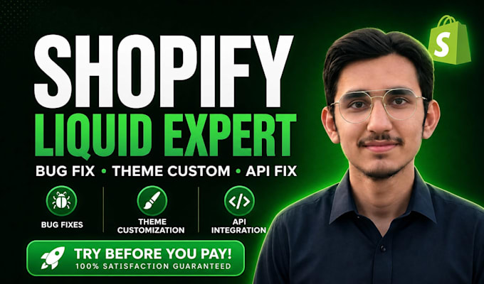 customize shopify theme, fix liquid code issues, redesign store