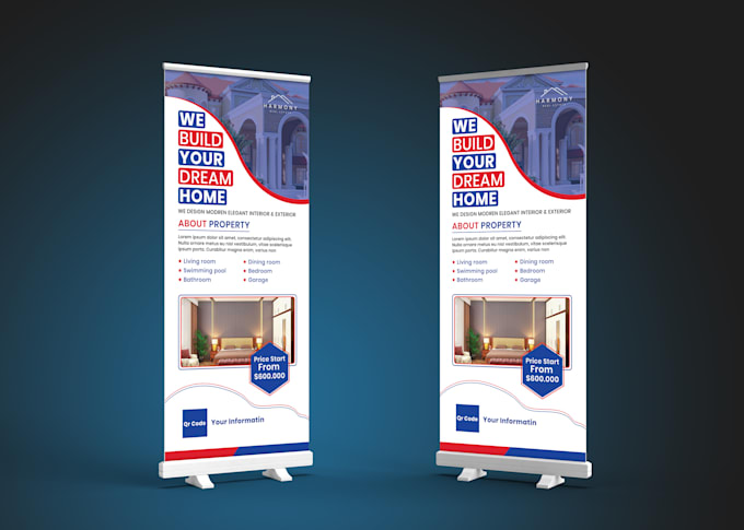 a professional roll up  retractable  or pull up banner