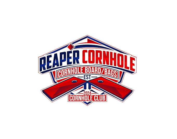 create creative and good looking cornhole logo design