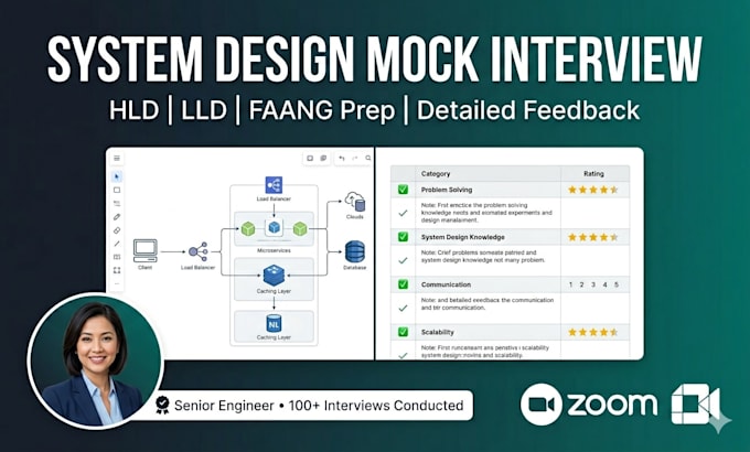 do system design mock interview for faang with detailed feedback