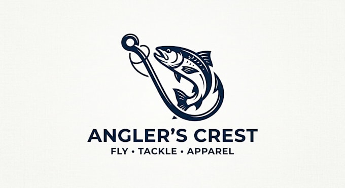 design a bold and creative fishing hook logo