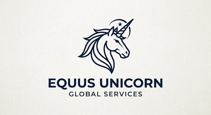 design a magical and creative unicorn logo for your brand