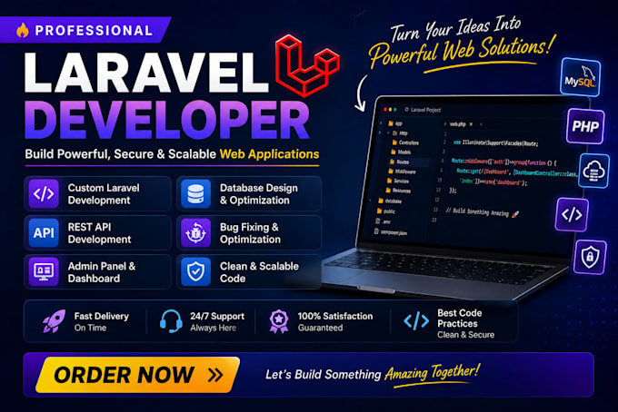 build full stack laravel web application with vue and PHP