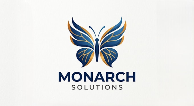 design a luxurious and regal monarch logo