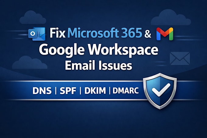 fix microsoft 365 and google workspace email issues with dns spf dkim dmarc