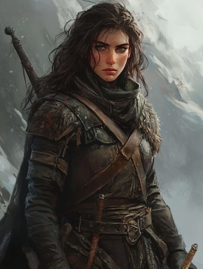 draw fantasy character or monster for dnd illustration