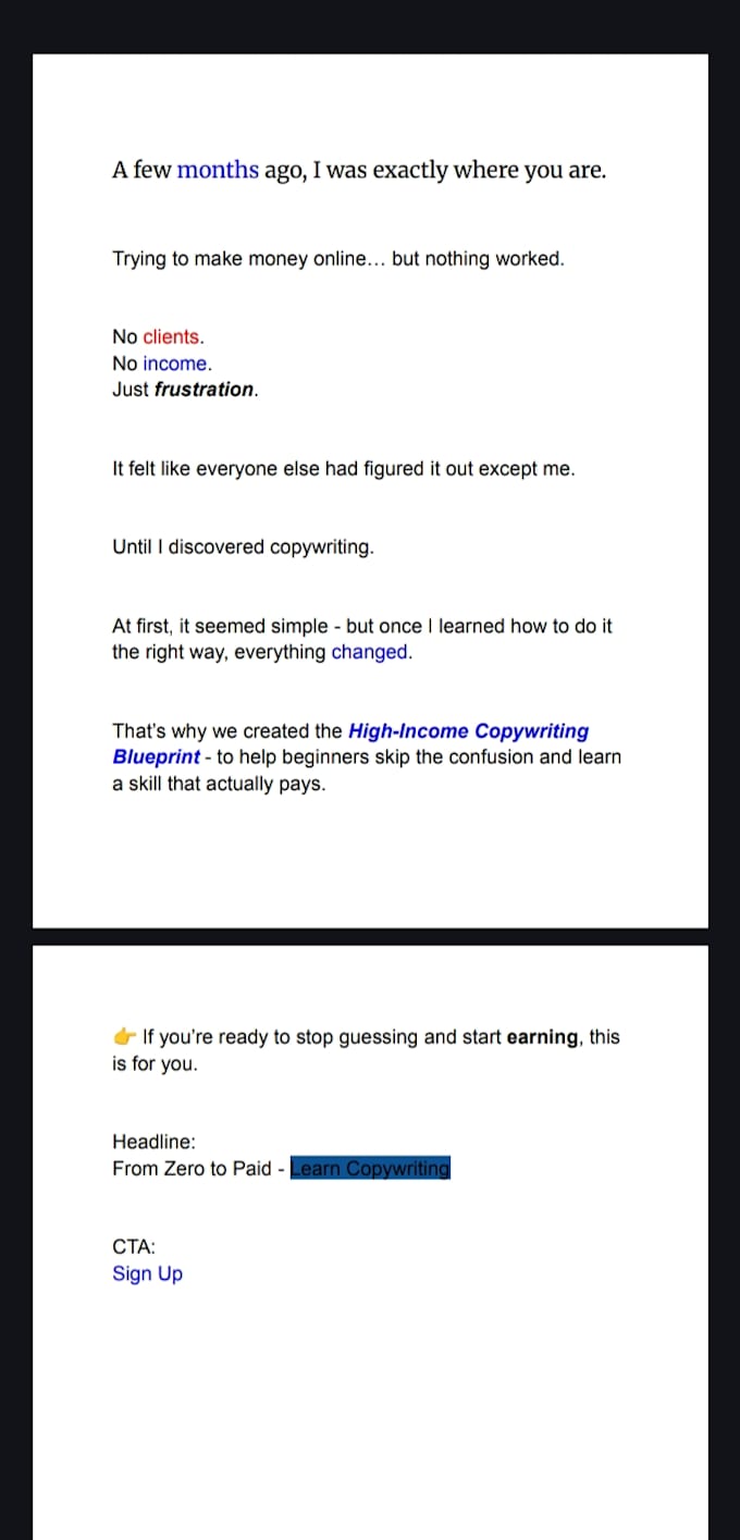 write high converting, engaging copy that boosts your sales