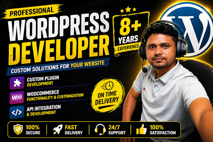 develop custom wordpress plugin and themes and woocommerce functionality