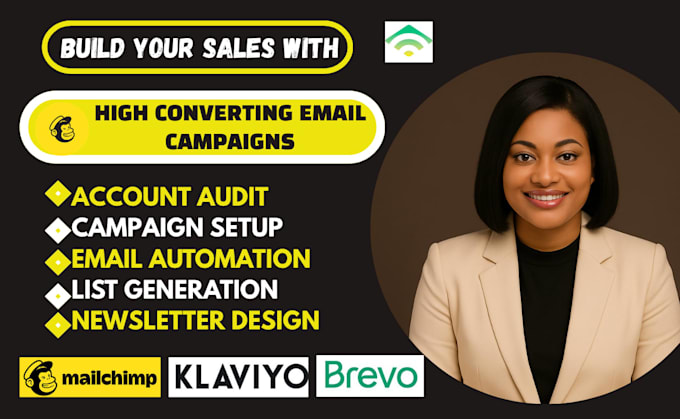 design high converting mailchimp email template and newsletter campaign
