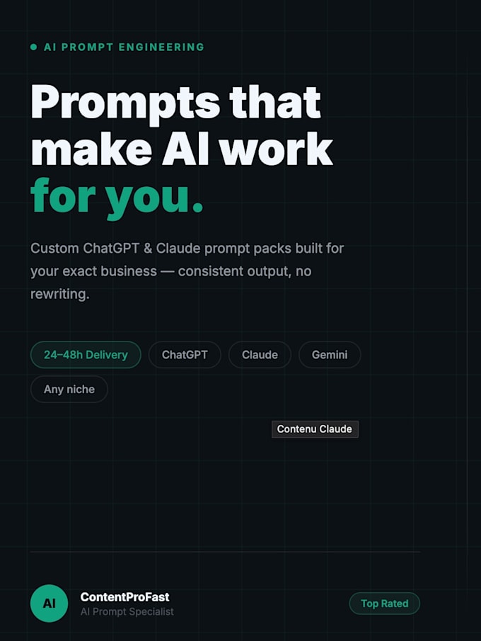create a custom prompt pack to automate your business content and workflows