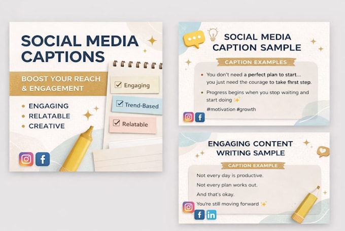 Write engaging social media captions for your brand by Sneha_chimnani ...