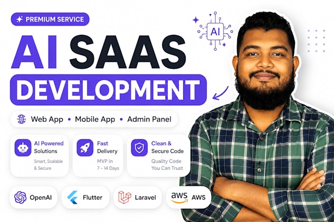 develop ai saas web application and mobile apps
