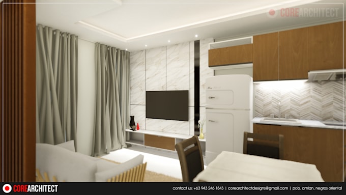 produce 3d interior rendering for residential units