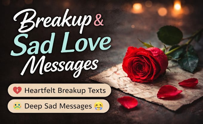 write heart touching sad and breakup messages for you