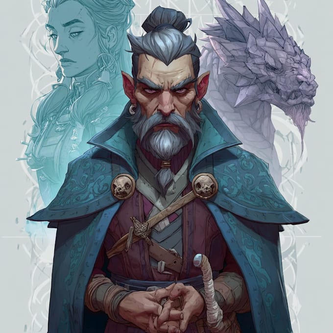 fantasy dnd party and dnd design