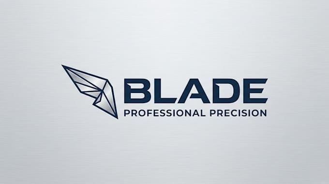 design a sharp and powerful blade brand logo