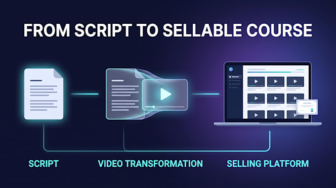 build e learning courses, from script to website