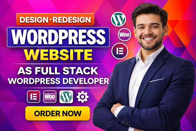 Design redesign wordpress website as full stack wordpress developer by ...