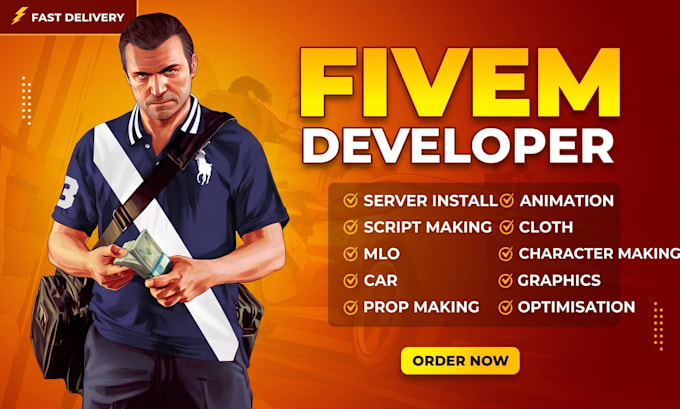 do fivem mods and server develop for you