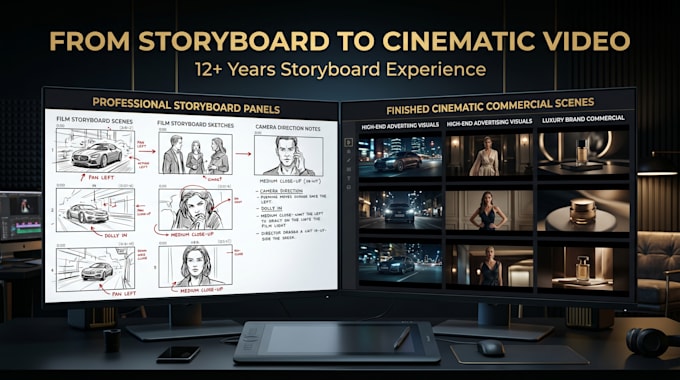 turn your concept into a storyboard and cinematic ai video