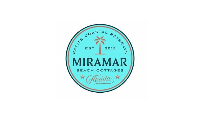design classic tiny beach rental houses logo for you