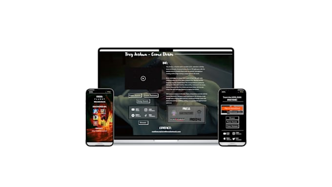 build a website for a musician