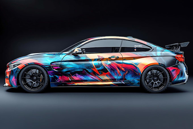wrap design racing car wrap, car wrap design